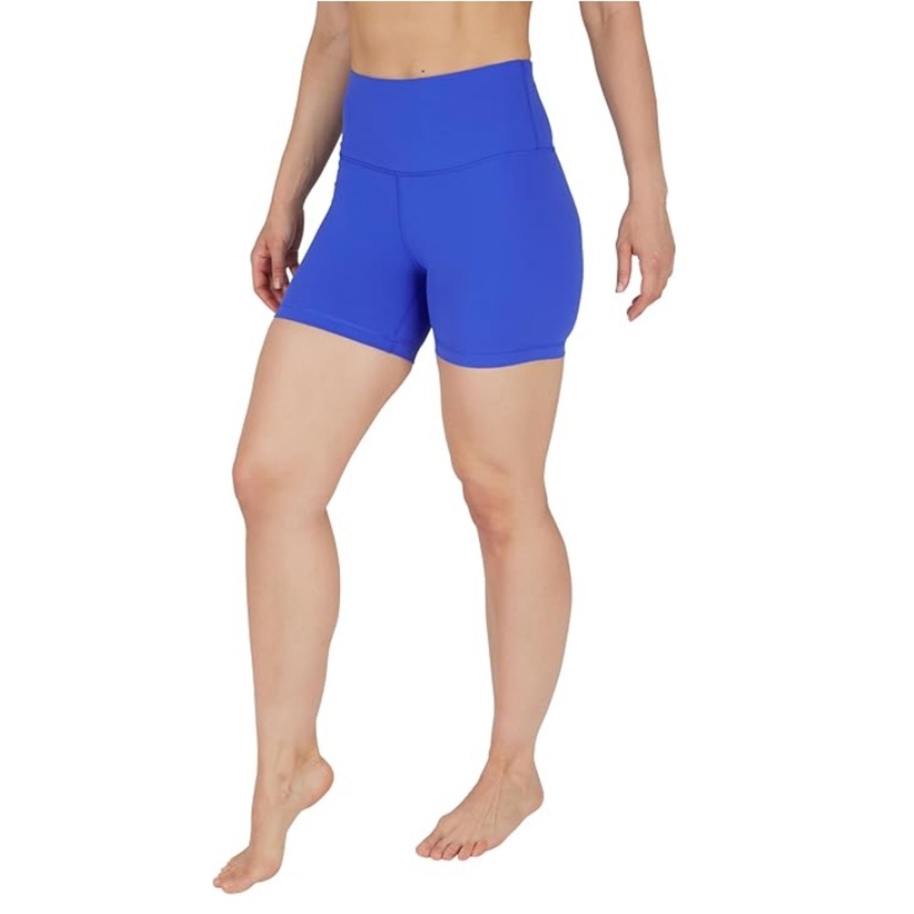 High Waisted Biker Shorts Ribbed Workout Yoga Running Tummy Control Size S